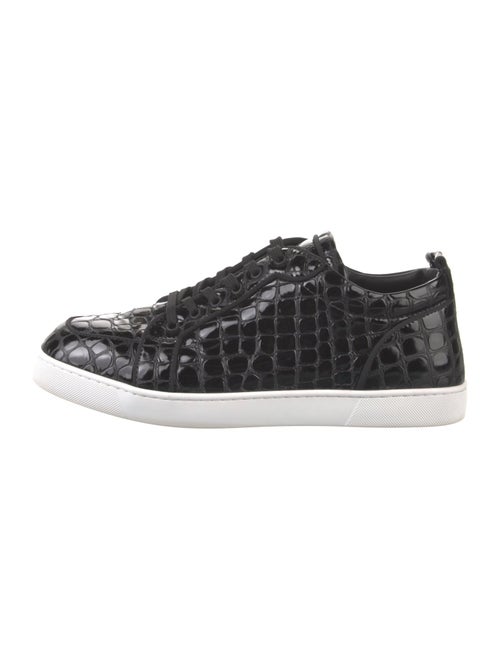 Christian Louboutin Embossed Leather Printed Sneakers