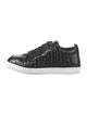 Christian Louboutin Embossed Leather Printed Sneakers