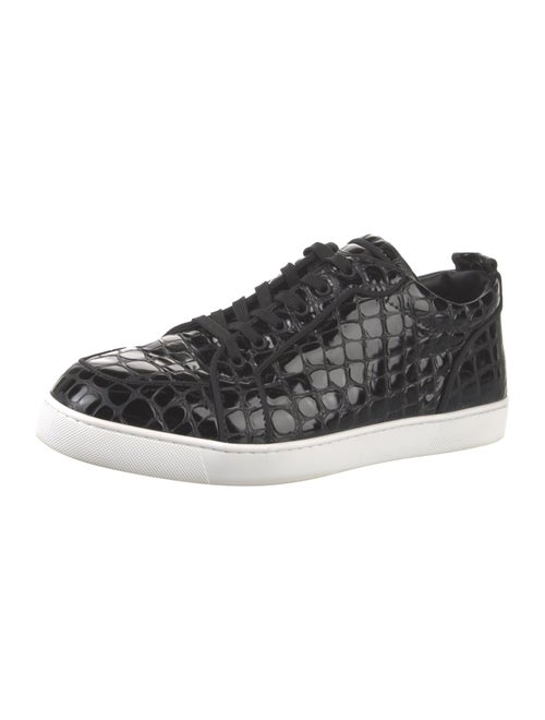 Christian Louboutin Embossed Leather Printed Sneakers