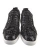 Christian Louboutin Embossed Leather Printed Sneakers