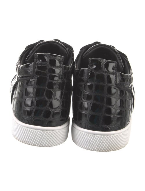 Christian Louboutin Embossed Leather Printed Sneakers