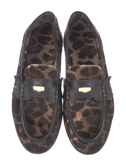 Christian Louboutin Ponyhair Animal Print Loafers