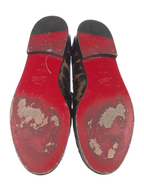 Christian Louboutin Ponyhair Animal Print Loafers