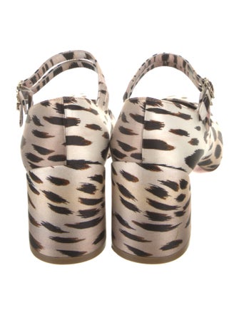 Christian Louboutin Animal Print Crystal Embellishments Pumps