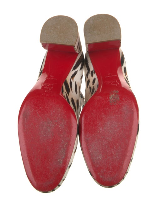 Christian Louboutin Animal Print Crystal Embellishments Pumps