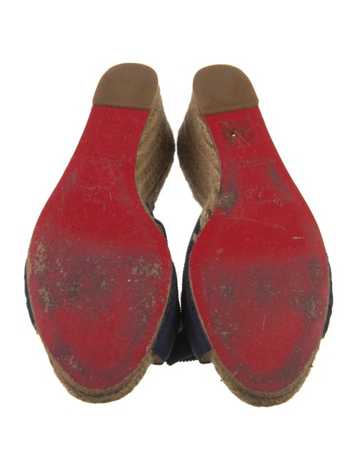 Christian Louboutin Bow Accents Espadrilles