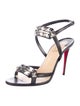 Christian Louboutin Leather Studded Accents Sandals