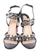 Christian Louboutin Leather Studded Accents Sandals