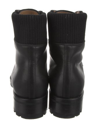 Christian Louboutin Leather Lace-Up Boots