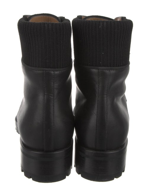 Christian Louboutin Leather Lace-Up Boots
