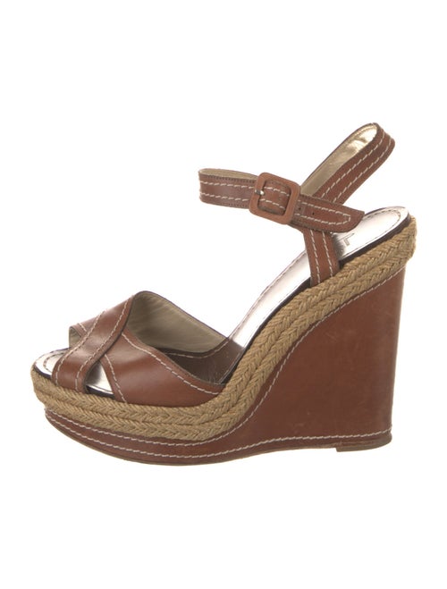 Christian Louboutin Leather Colorblock Pattern Slingback Pumps