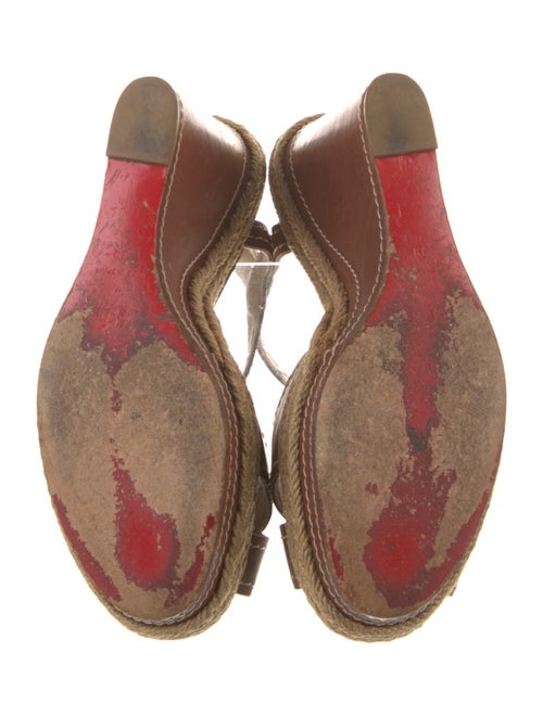 Christian Louboutin Leather Colorblock Pattern Slingback Pumps