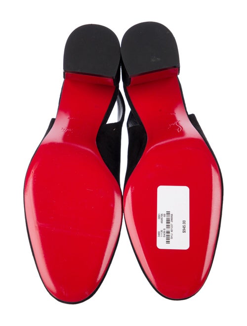 Christian Louboutin Suede Slingback Pumps