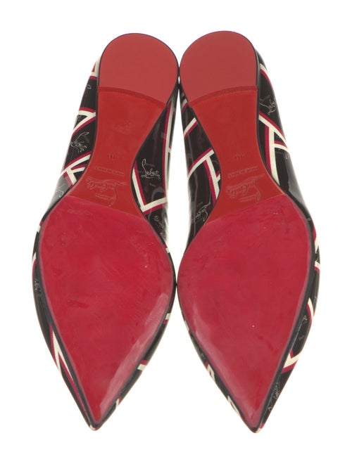 Christian Louboutin Patent Leather Printed Ballet Flats