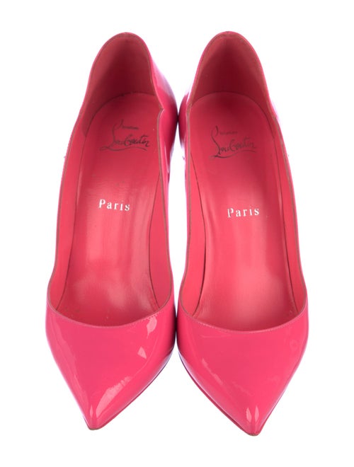 Christian Louboutin Patent Leather Scalloped Accent D'Orsay Pumps