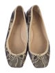 Christian Louboutin Snakeskin Animal Print Flats