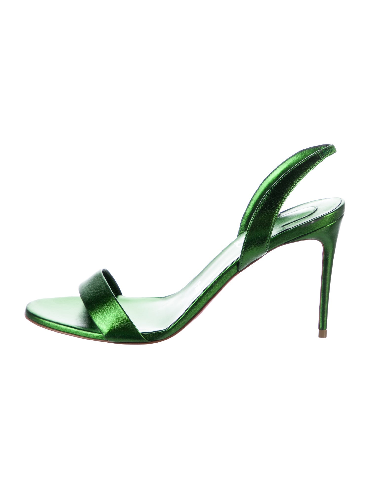 Christian Louboutin Patent Leather Slingback Sandals
