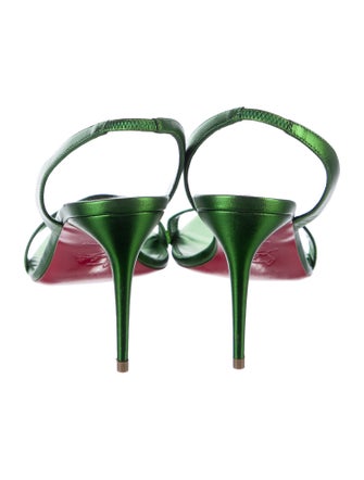 Christian Louboutin Patent Leather Slingback Sandals