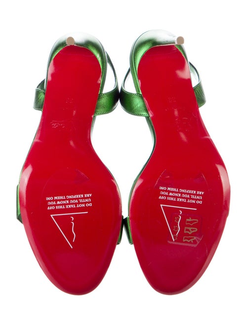 Christian Louboutin Patent Leather Slingback Sandals