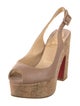 Christian Louboutin Leather Slingback Sandals