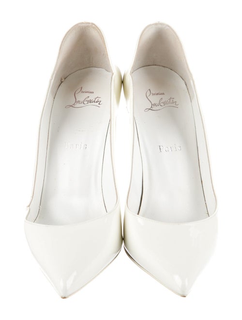 Christian Louboutin Patent Leather Scalloped Accent Pumps