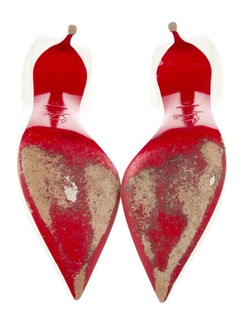 Christian Louboutin Patent Leather Scalloped Accent Pumps