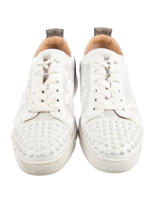 Christian Louboutin Spike Accents Leather Sneakers
