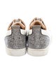 Christian Louboutin Spike Accents Leather Sneakers