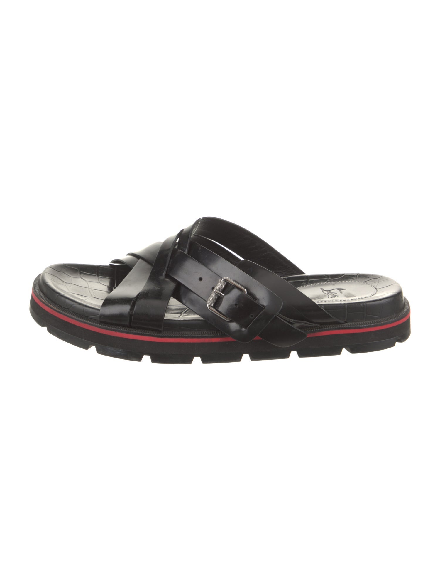 Christian Louboutin Leather Slides