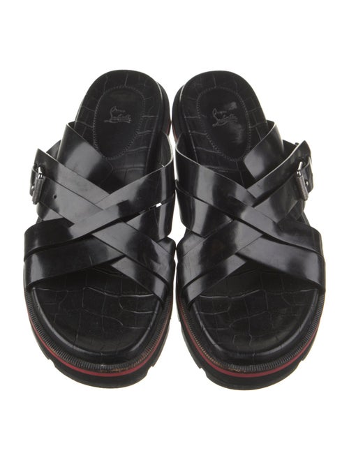 Christian Louboutin Leather Slides