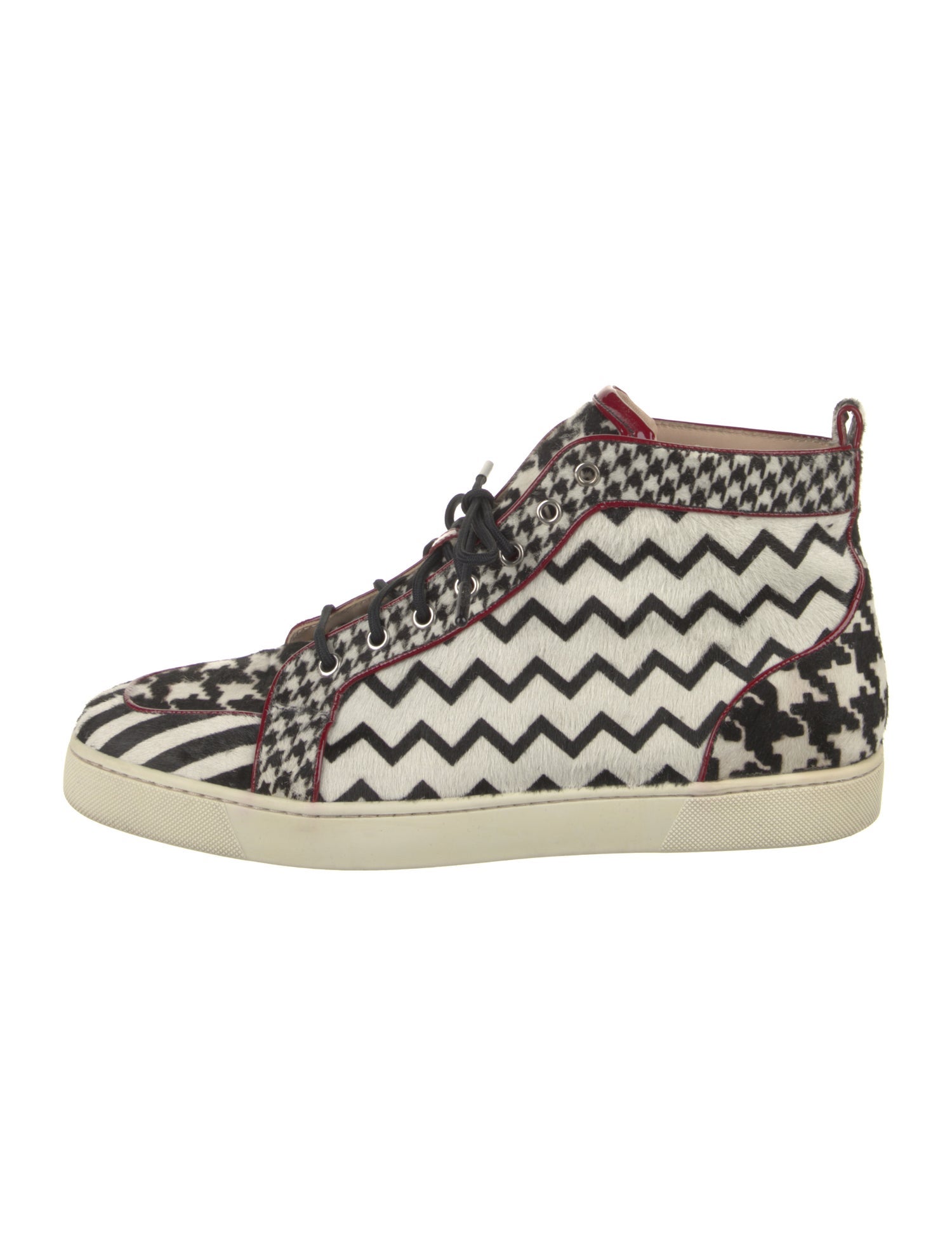Christian Louboutin Ponyhair Printed Sneakers