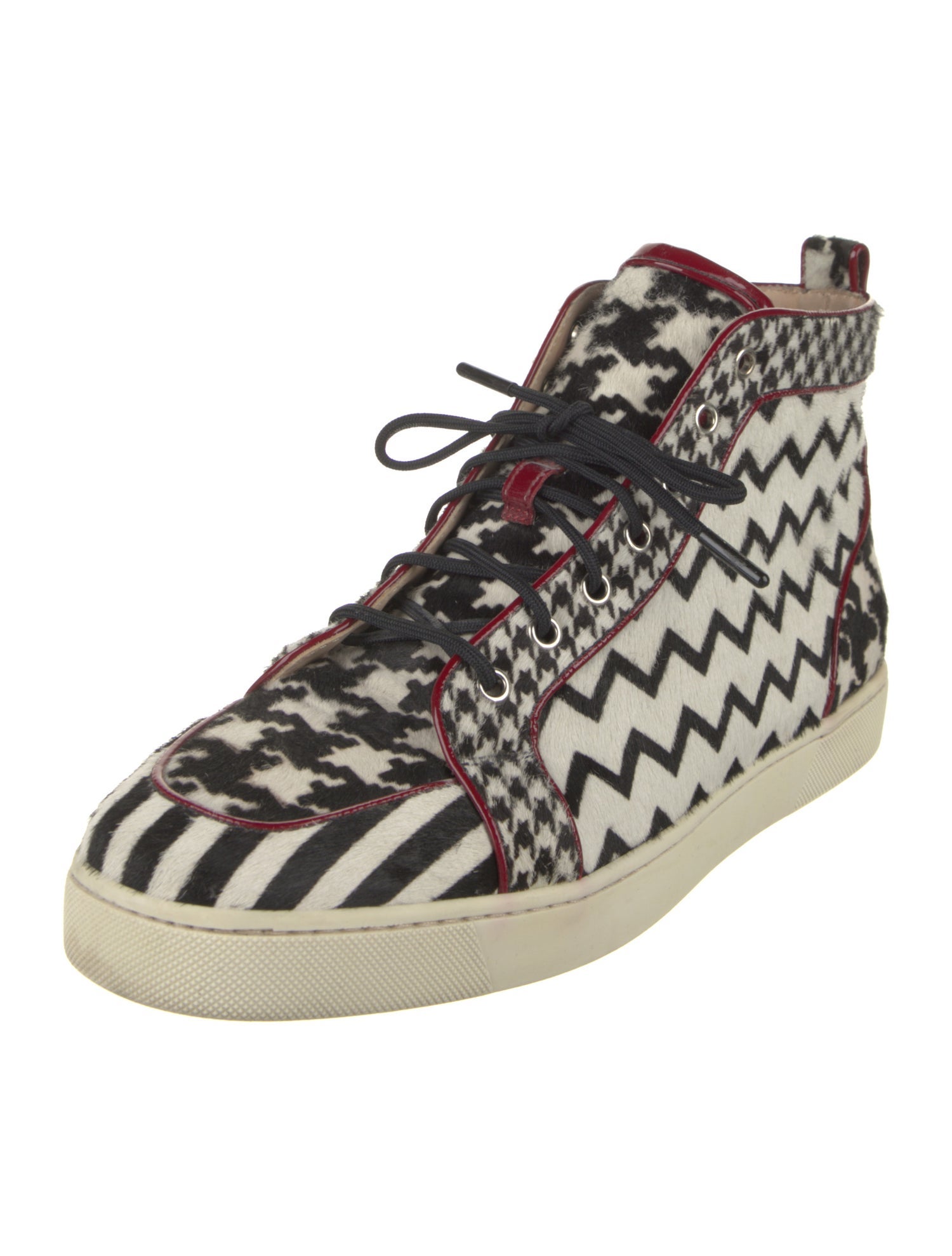 Christian Louboutin Ponyhair Printed Sneakers