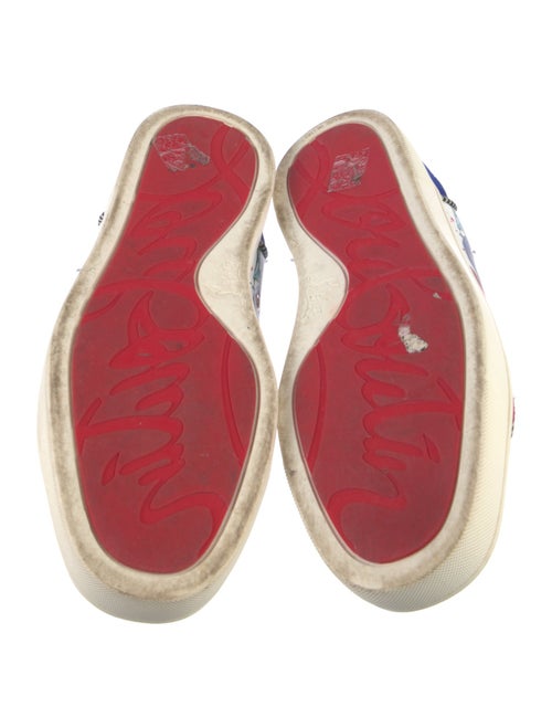Christian Louboutin Leather Printed Sneakers
