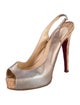 Christian Louboutin Leather Slingback Pumps