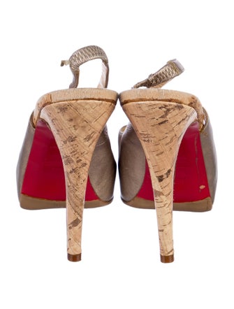 Christian Louboutin Leather Slingback Pumps