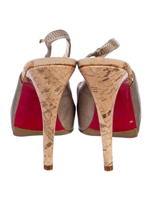 Christian Louboutin Leather Slingback Pumps