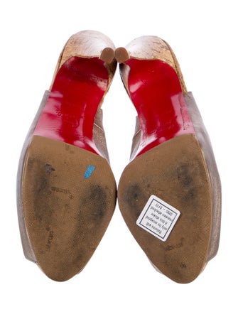 Christian Louboutin Leather Slingback Pumps