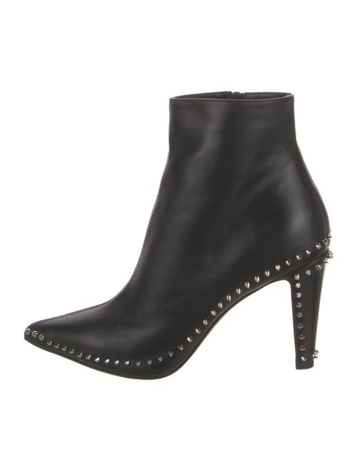 Christian Louboutin Spike Accents Leather Boots