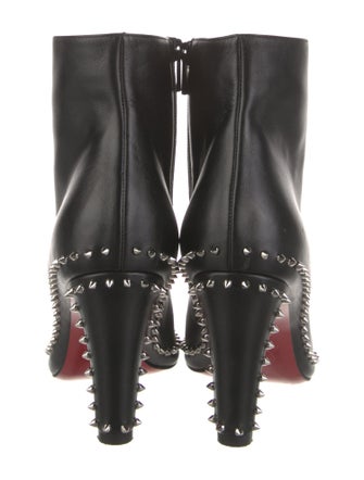 Christian Louboutin Spike Accents Leather Boots