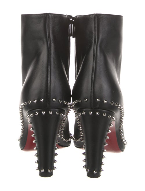 Christian Louboutin Spike Accents Leather Boots
