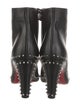 Christian Louboutin Spike Accents Leather Boots