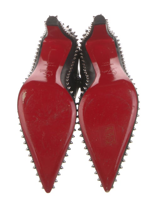 Christian Louboutin Spike Accents Leather Boots