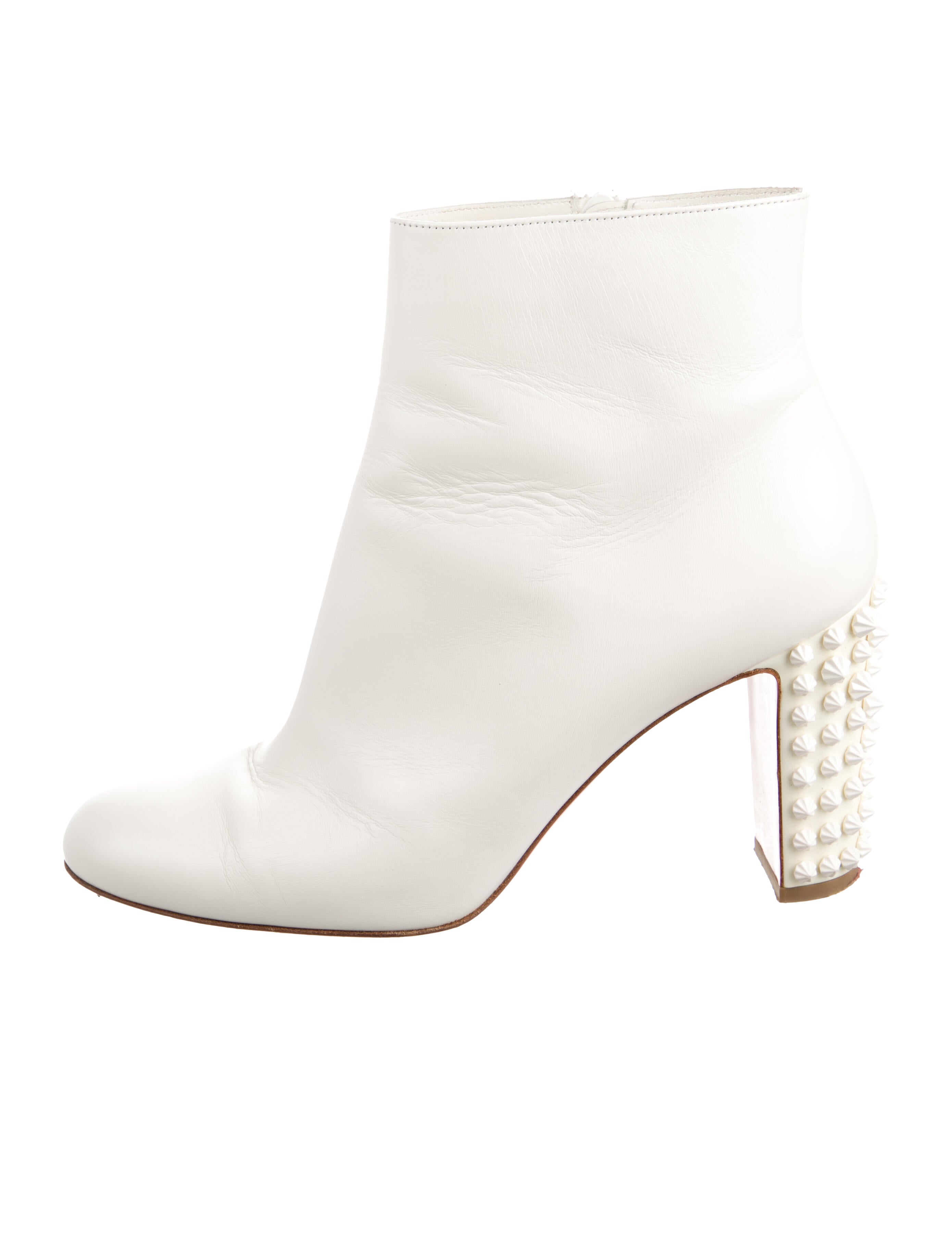 Christian Louboutin Spike Accents Leather Boots