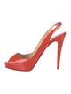 Christian Louboutin Patent Leather Slingback Pumps