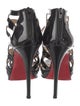 Christian Louboutin Patent Leather Cutout Accent Sandals