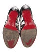 Christian Louboutin Patent Leather Cutout Accent Sandals