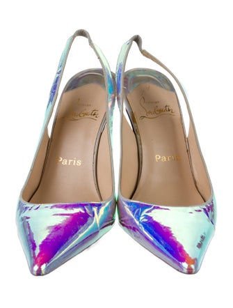 Christian Louboutin Patent Leather Slingback Pumps