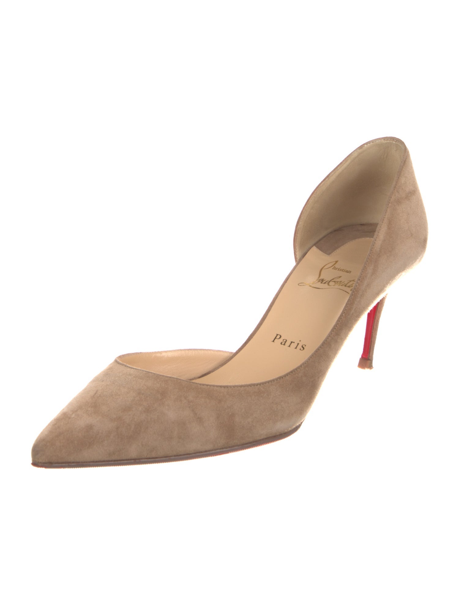 Christian Louboutin Suede D'Orsay Pumps