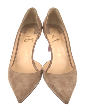 Christian Louboutin Suede D'Orsay Pumps