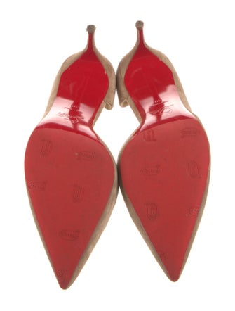 Christian Louboutin Suede D'Orsay Pumps